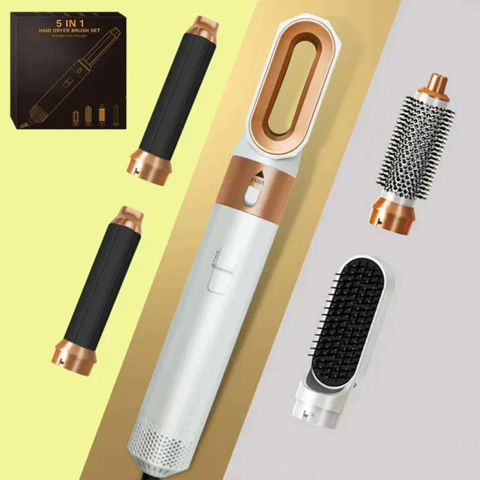 5 in 1 Hair Styler Pro | Advanced Heat Technology for Beachy Waves, Bouncy Curls & Smooth Finish at Home