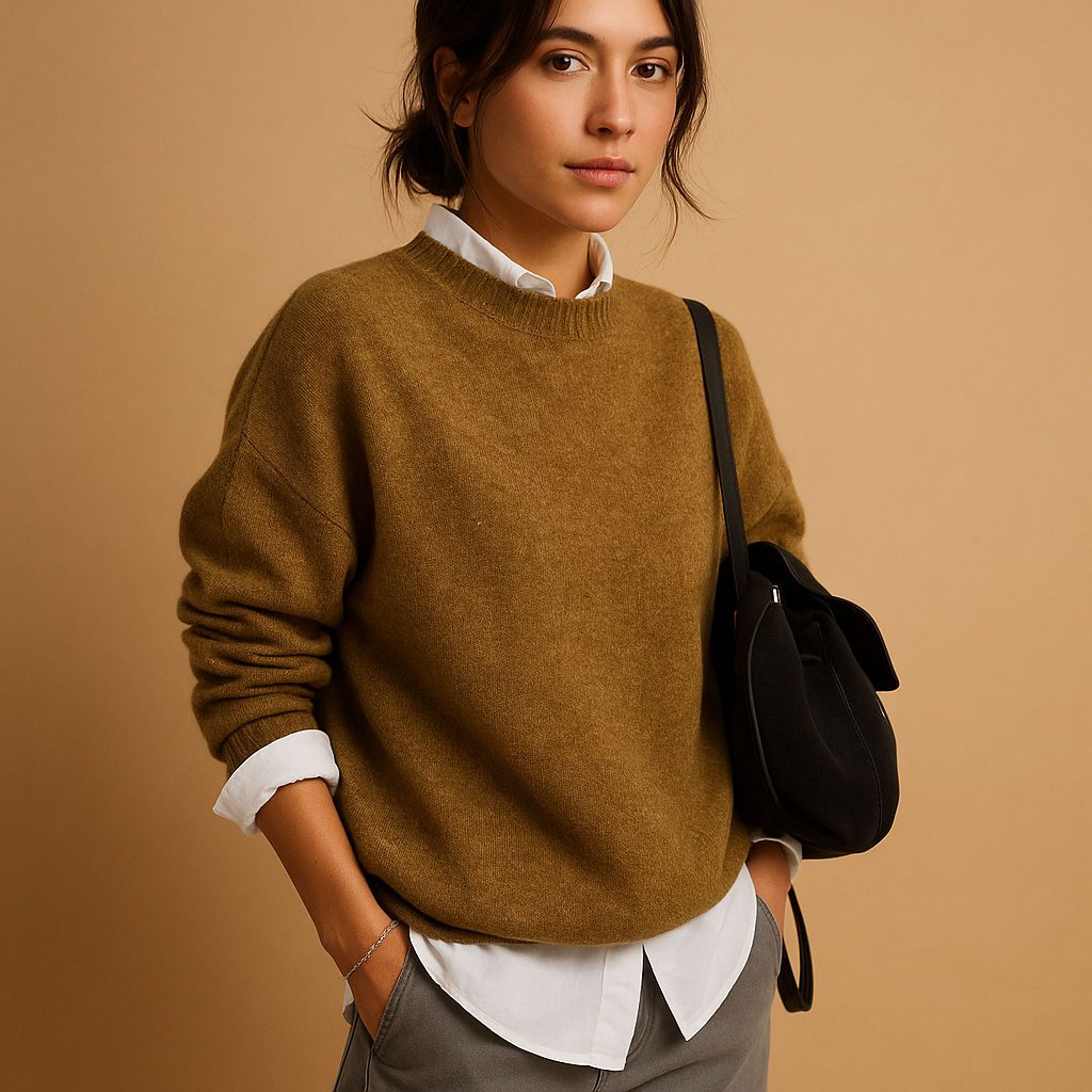 Wool Women's Jumper with Minimalist Finish and Elegant Fit - Stylish Knitwear for Women