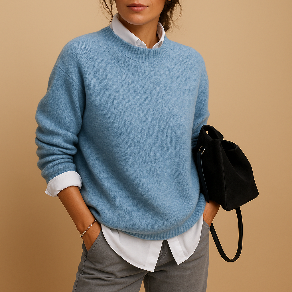 Wool Women's Jumper with Minimalist Finish and Elegant Fit - Stylish Knitwear for Women