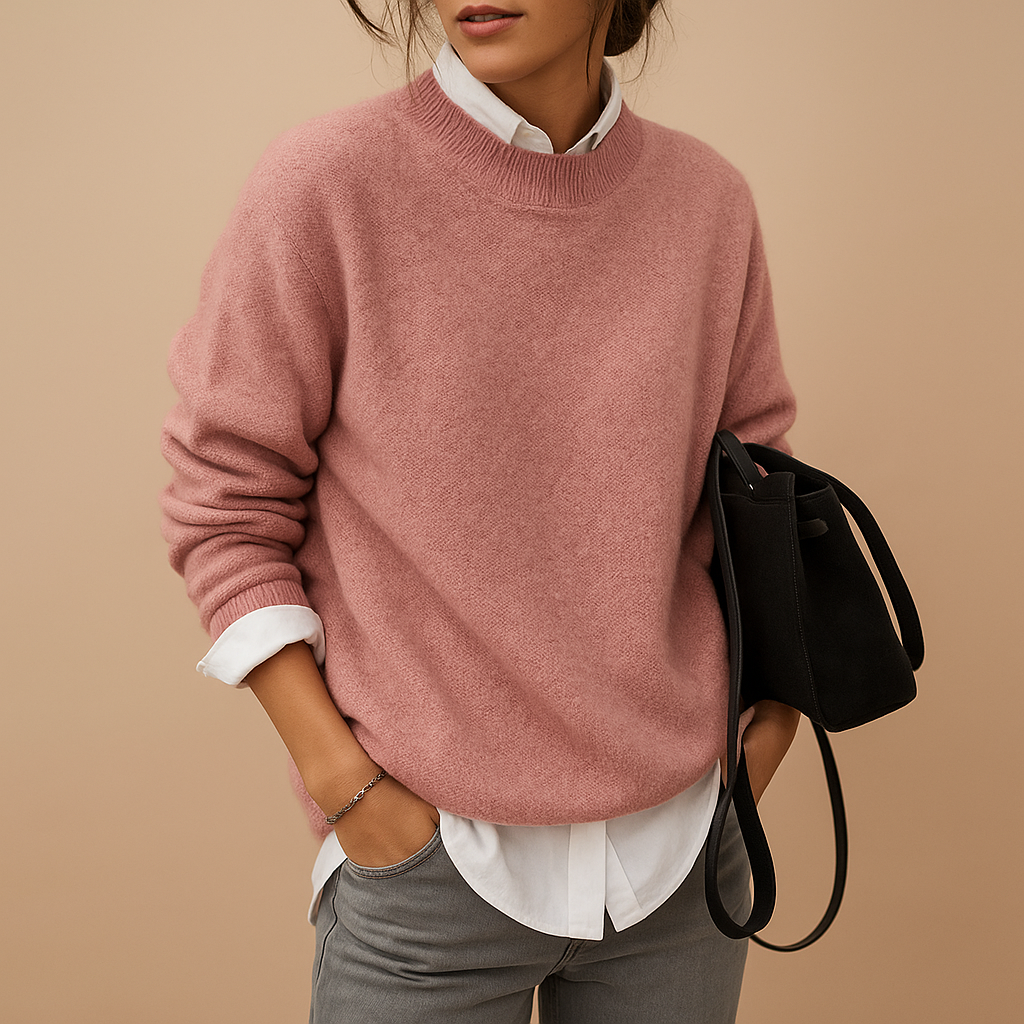 Wool Women's Jumper with Minimalist Finish and Elegant Fit - Stylish Knitwear for Women