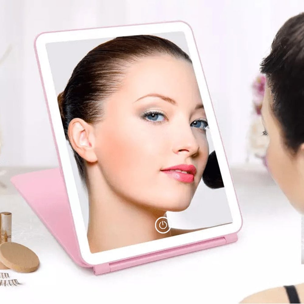 Cosmetic Mirror with 3 Light Settings | Touch Sensor, USB Rechargeable & Ideal for Makeup Application
