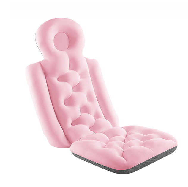 Comfortable Bath Pillow Cushion Spa Bathing Non-Slip Waterproof Neck & Back Relax