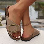 Orthopaedic Flat Sandals | Adjustable Buckle Straps for All-Day Comfort & Everyday Wear
