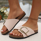 Orthopaedic Flat Sandals | Adjustable Buckle Straps for All-Day Comfort & Everyday Wear
