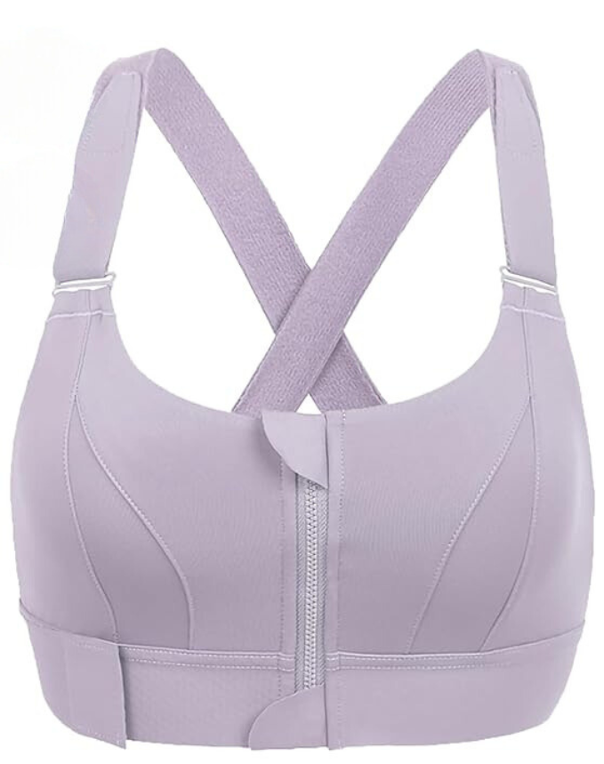Adjustable Supportive Sports Bra for High-Impact Workouts & Running - Comfortable Fit for All Sizes