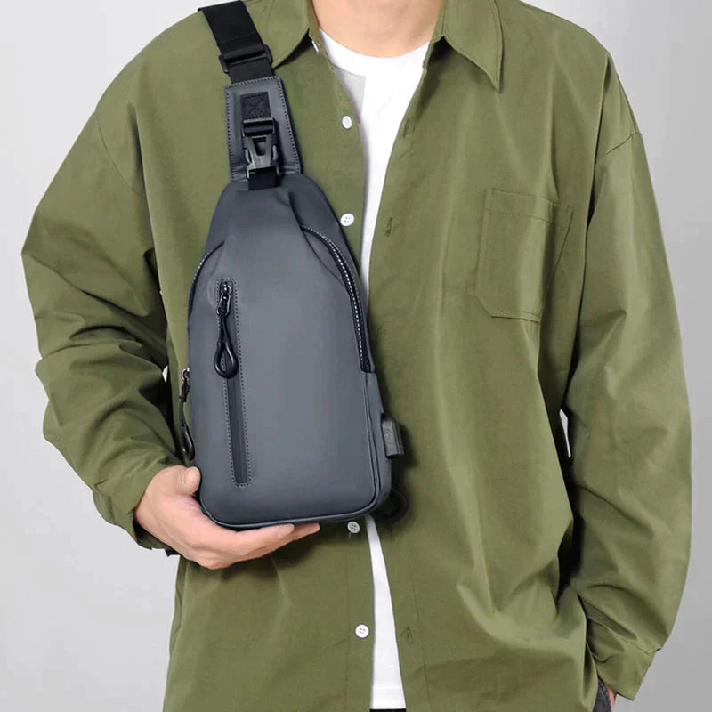 AetherGuard™ | Waterproof Anti-Theft Crossbody Bag | Secure Sling Bag for Travel, Hiking & Daily Use