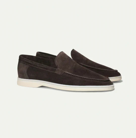 Classic Men's Loafers - 'Old Money' Style Leather Slip-On Shoes for Formal & Casual Wear