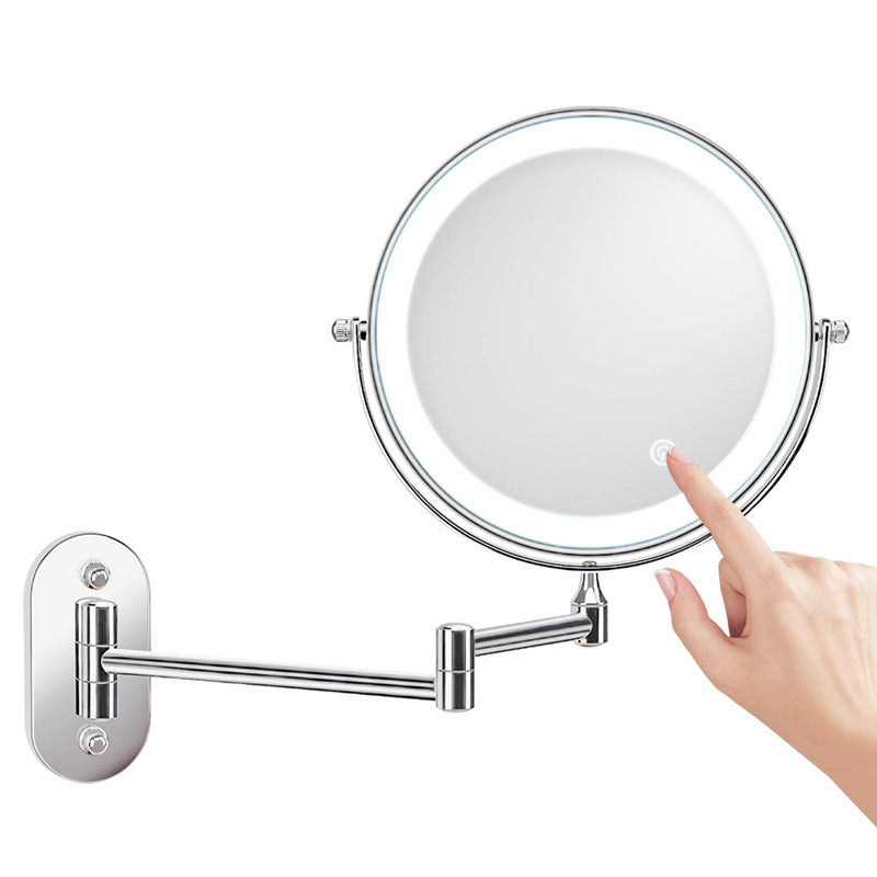 Rechargeable Lighted Magnifying Mirror for Makeup and Shaving - Mountable Bathroom Essentials