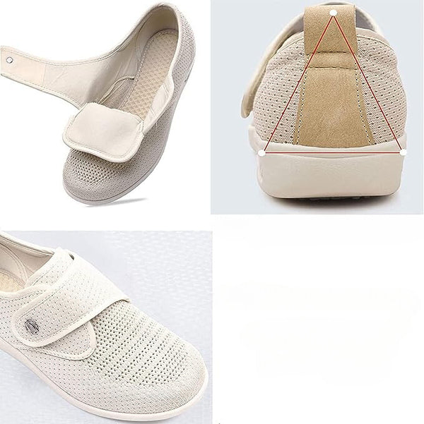 Women's Orthopedic Sneakers | Adjustable Hook-and-Loop Closure & Shock-Absorbing Sole for All-Day Comfort