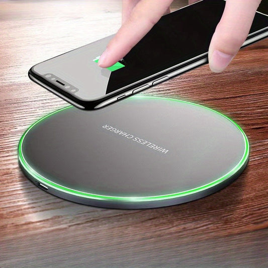 Fast Wireless Charger | 15W Induction Charging Pad for iPhone & Android Devices, Sleek Design & Cable-Free Convenience for Home & Office