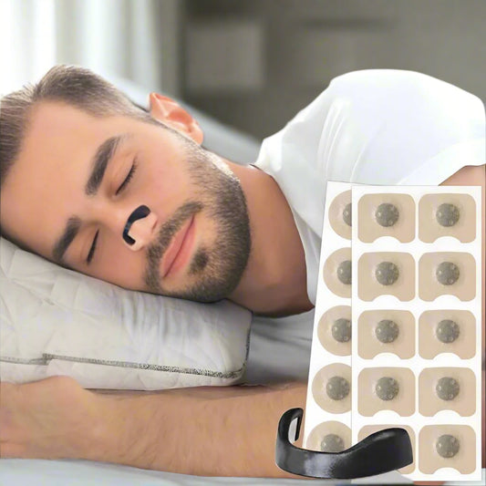 Pack of 30 Magnetic Nasal Strip | Non-Invasive Snoring Aid for Improved Breathing & Better Sleep Quality