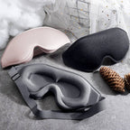 3D Light Blocking Sleep Eye Mask with Adjustable Strap for Travel, Meditation, Insomnia Relief, and Deep Sleep