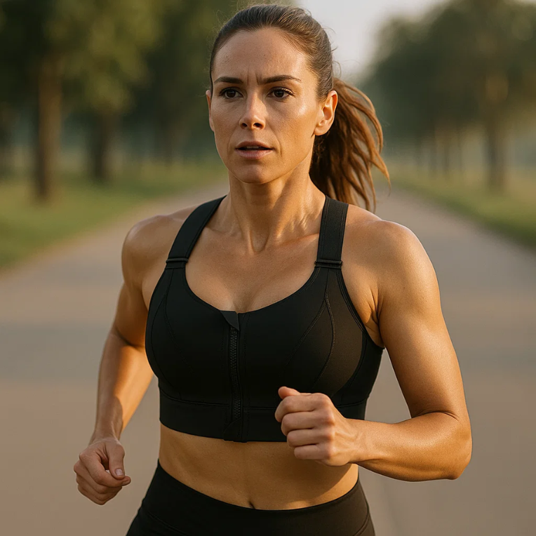 Adjustable Supportive Sports Bra for High-Impact Workouts & Running - Comfortable Fit for All Sizes