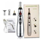 5-in-1 Electric Deep Tissue Massage Pen for Muscle Relaxation - 9 Gears Body & Back Massager for Tired Muscles - Ideal for Men & Women