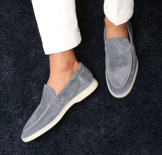 Classic Men's Loafers - 'Old Money' Style Leather Slip-On Shoes for Formal & Casual Wear