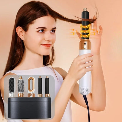 Premium 5 in 1 Hair Styler Pro with Hot Brush and Dryer Functions