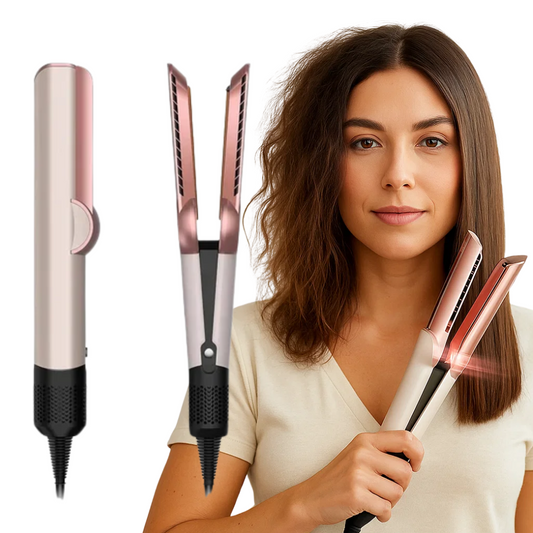 Air Straightener | 2-in-1 Blow-Dryer & Smoothing Tool with Ion Technology for All Hair Types