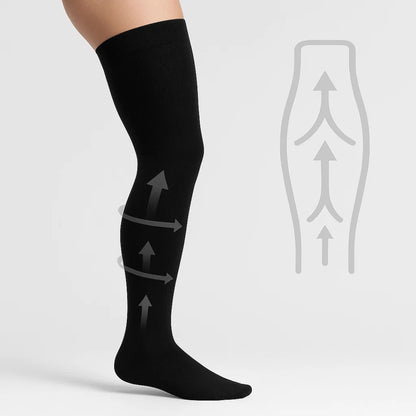 Graduated Compression Socks for Improved Blood Circulation and Pain Relief - Ideal for Athletes, Travelers, and Varicose Veins Support