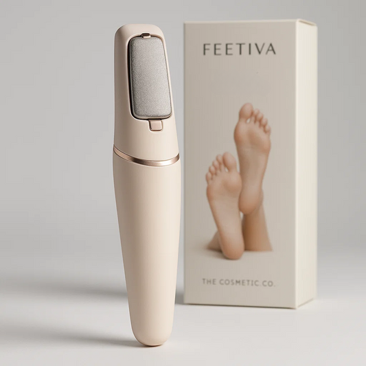 Feetiva GlowX Foot File| Electric Callus Remover for Feet – Smooth and Refine Dry, Hard Skin | Home Pedicure Tool for Soft Feet