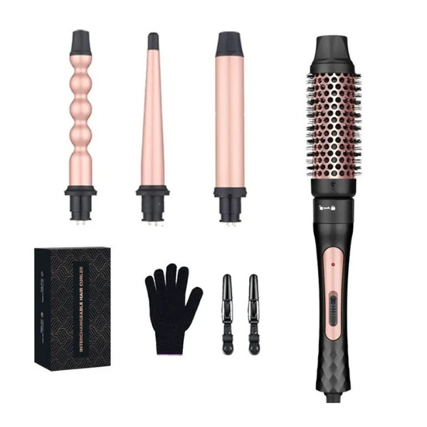 4-in-1 Thermal Hair Styling Brush | Best Portable Heated Styling Tool