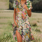 Stylish Lightweight Midi Dress | Comfortable, Machine Washable & Ideal for Summer Beach Days