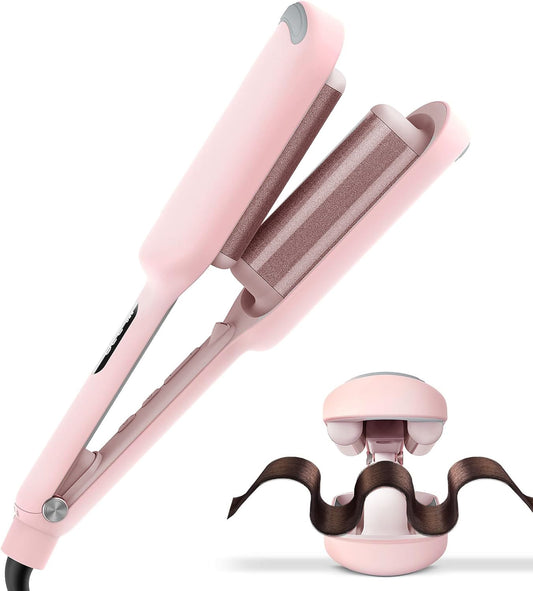 Curling Iron for Beach Waves | 25mm Ceramic Barrel, Adjustable Heat – Best Hair Waver for Effortless Curls & Mermaid Waves
