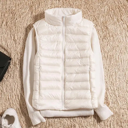 Ultra Light Down Vest for Women - Sleeveless Puffer Jacket, Warm Lightweight Layer