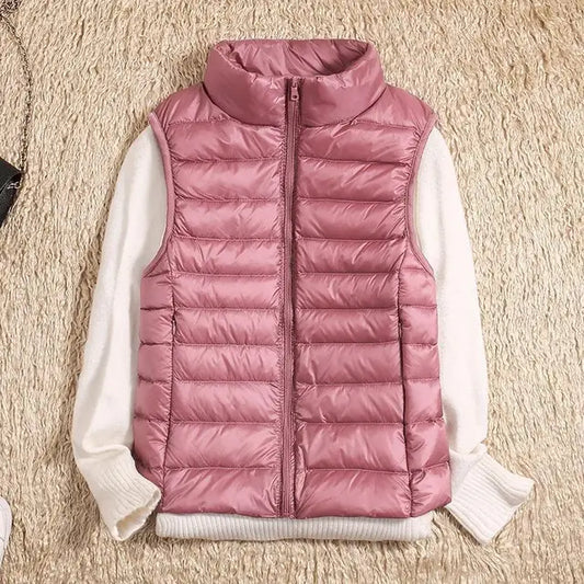 Ultra Light Down Vest for Women - Sleeveless Puffer Jacket, Warm Lightweight Layer