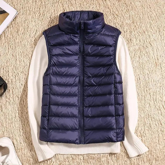 Ultra Light Down Vest for Women - Sleeveless Puffer Jacket, Warm Lightweight Layer