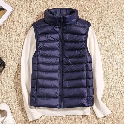 Ultra Light Down Vest for Women - Sleeveless Puffer Jacket, Warm Lightweight Layer
