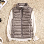 Ultra Light Down Vest for Women - Sleeveless Puffer Jacket, Warm Lightweight Layer