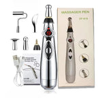 5-in-1 Electric Deep Tissue Massage Pen for Muscle Relaxation - 9 Gears Body & Back Massager for Tired Muscles - Ideal for Men & Women