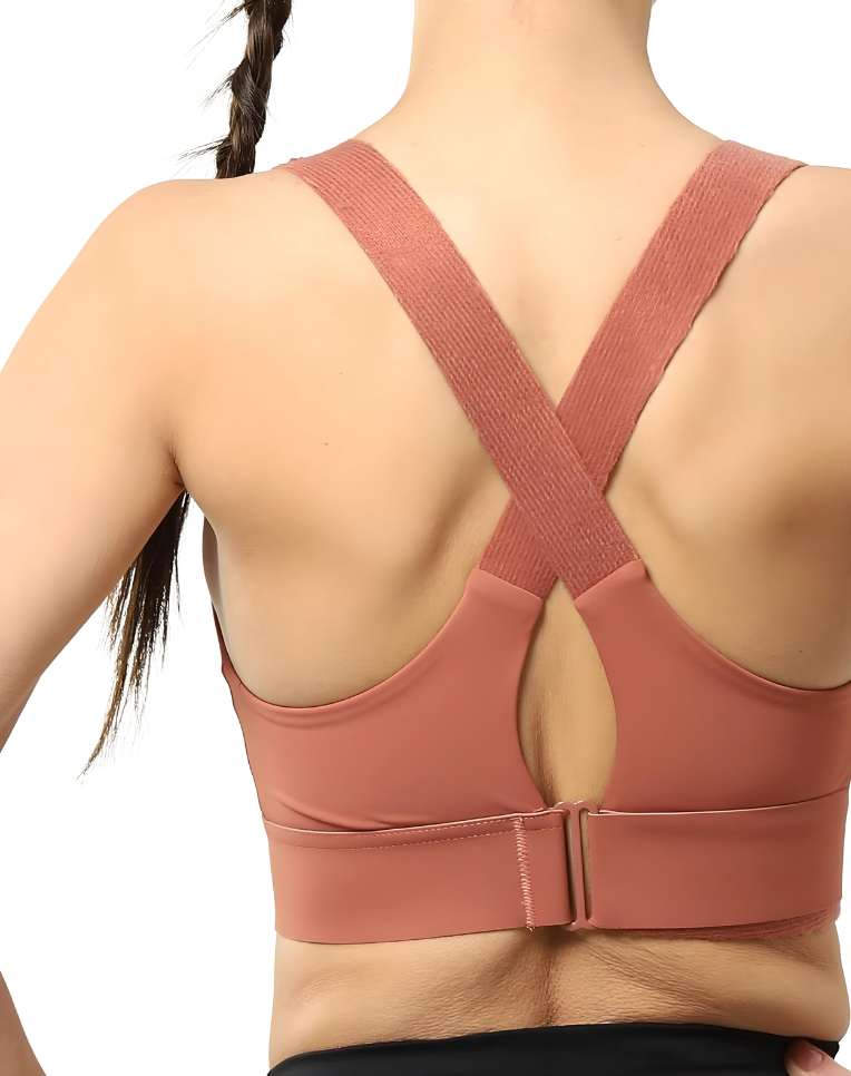 Adjustable Supportive Sports Bra for High-Impact Workouts & Running - Comfortable Fit for All Sizes