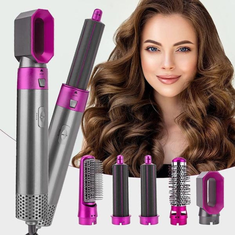 Premium 5 in 1 Hair Styler Pro with Hot Brush and Dryer Functions