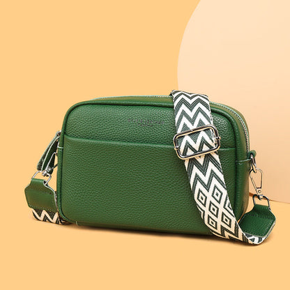 Genuine Leather Bag | Durable First-Layer Cowhide with Soft Polyester-Cotton Lining for Daily Use and Business Occasions