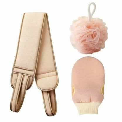 3Pcs Body Cleaning Washcloth Soft Brush