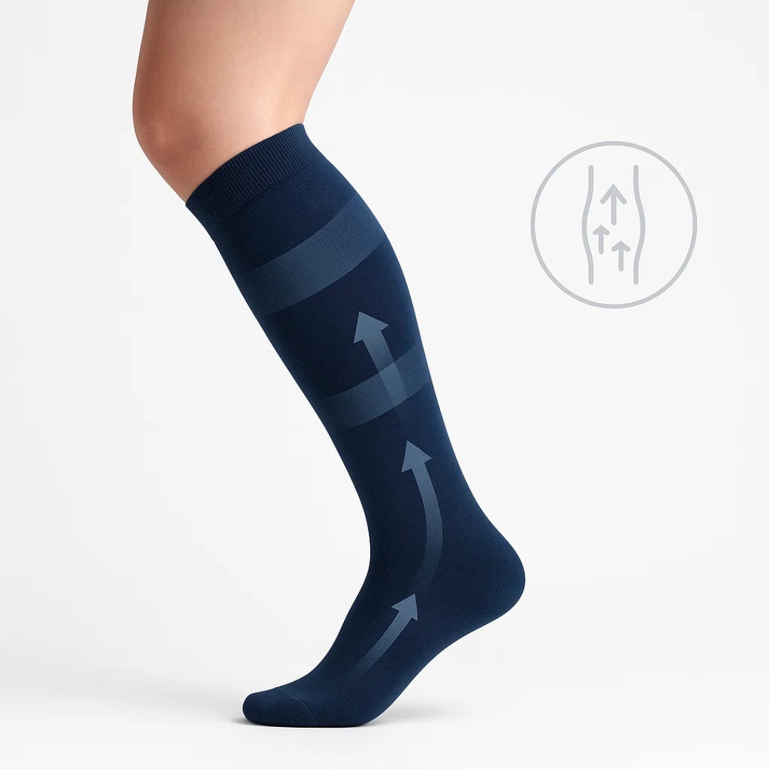 Graduated Compression Socks for Improved Blood Circulation and Pain Relief - Ideal for Athletes, Travelers, and Varicose Veins Support