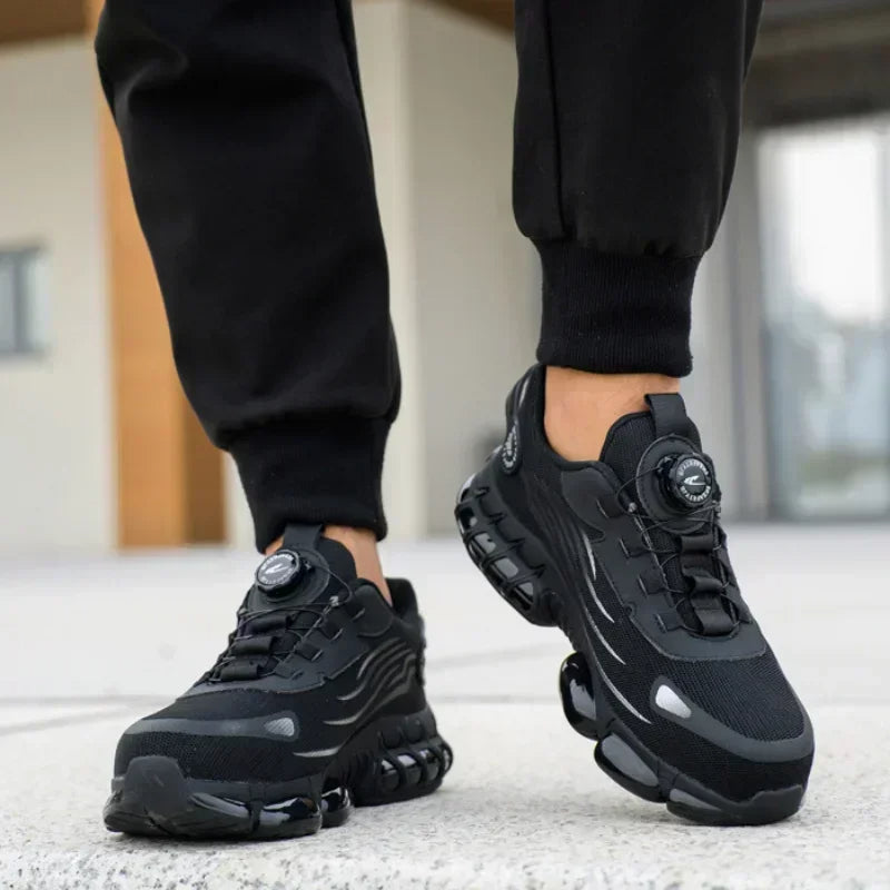 Safety Sneakers with Steel Toe | Puncture-Resistant, Breathable Mesh & Dial Fastening for Workshops and Warehouses