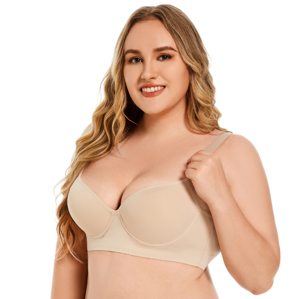 Magic Back Smoothing Push-Up Bra | Full Bust Lifted, Adjustable Straps & Comfortable for Everyday Wear
