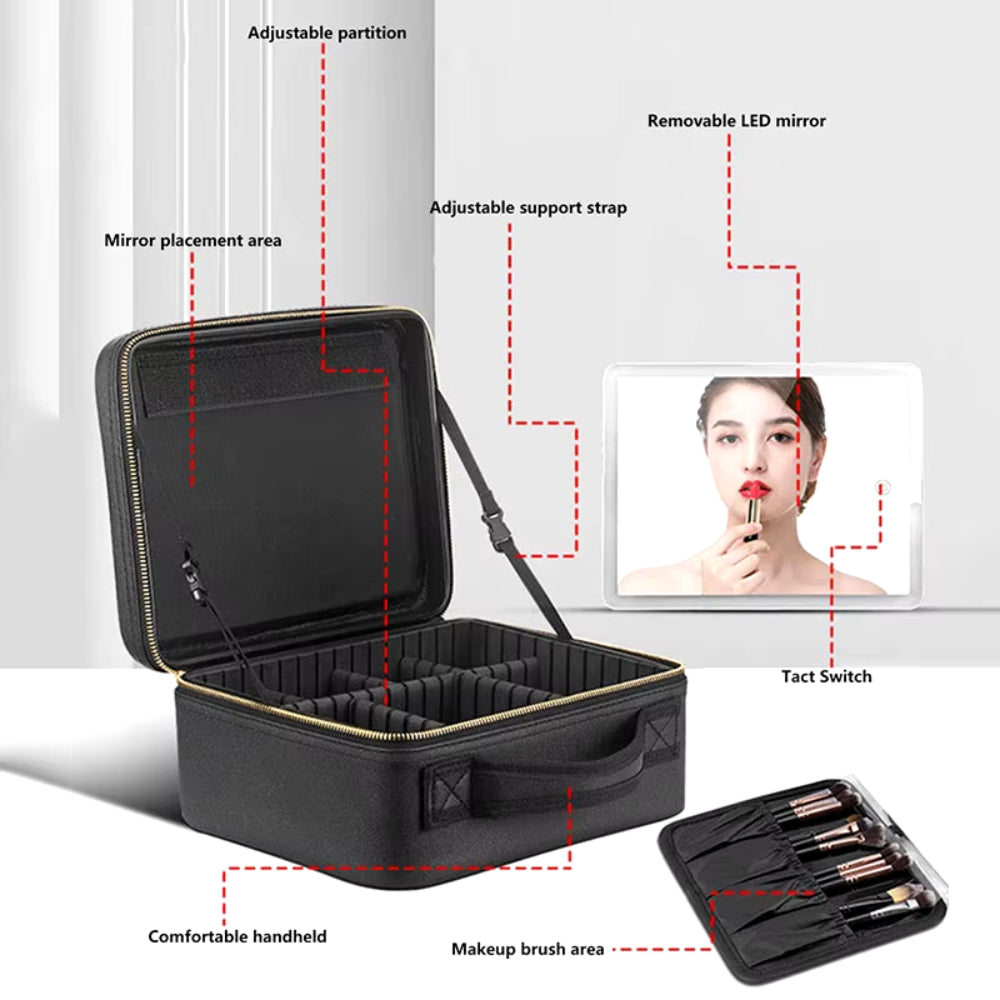 Mirrored Makeup Organiser – Storage for Cosmetics