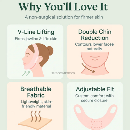 Face Slimming Bandage & V-Line Chin Lift Belt – Reusable Facial Strap for Skin Care & Firming