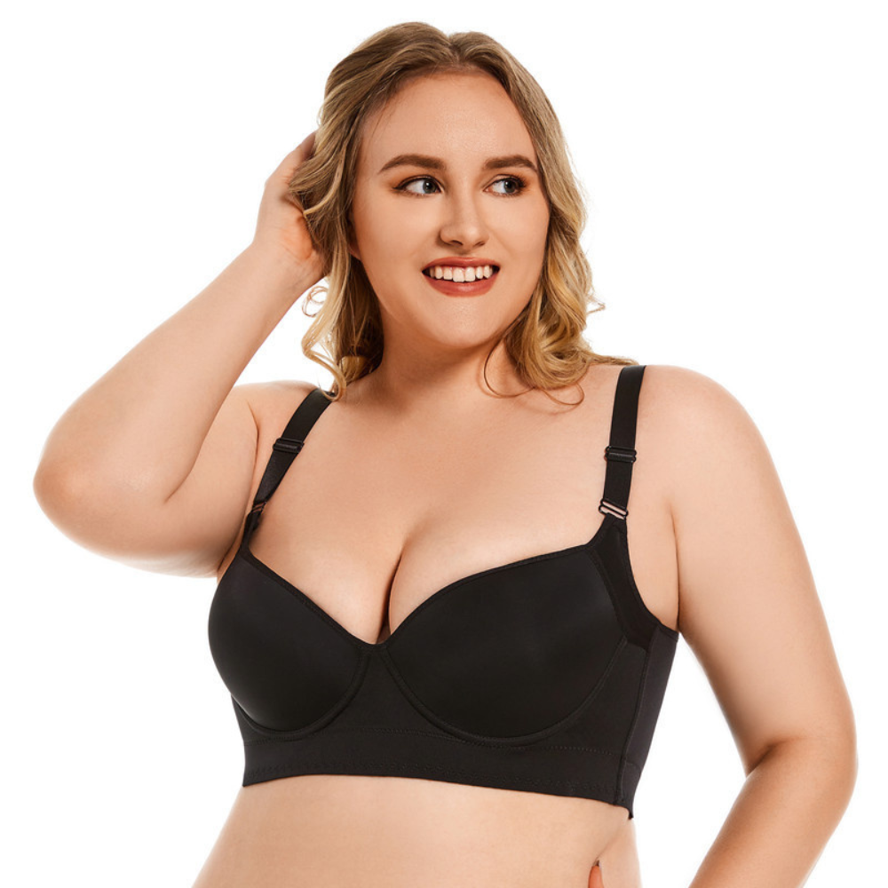 Magic Back Smoothing Push-Up Bra | Full Bust Lifted, Adjustable Straps & Comfortable for Everyday Wear