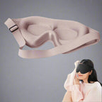 3D Light Blocking Sleep Eye Mask with Adjustable Strap for Travel, Meditation, Insomnia Relief, and Deep Sleep