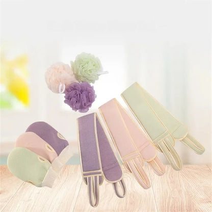 3Pcs Body Cleaning Washcloth Soft Brush