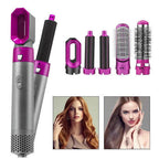 5-in-1 Hair Dryer Brush and Curling Iron Set for Quick Drying, Styling, and Curling Hair at Home