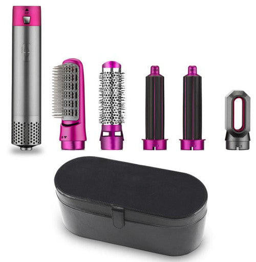 5-in-1 Hair Dryer Brush and Curling Iron Set for Quick Drying, Styling, and Curling Hair at Home