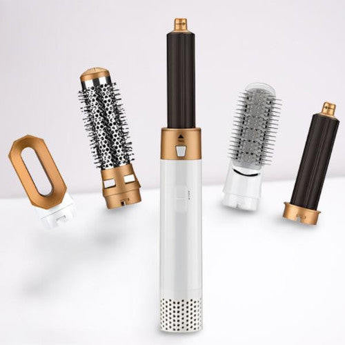 5-in-1 Hair Dryer Brush and Curling Iron Set for Quick Drying, Styling, and Curling Hair at Home