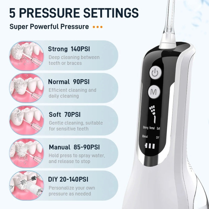 FlossPro - Water Flosser | Dental Irrigator for Superior Oral Hygiene | Deep Cleaning & Healthier Teeth