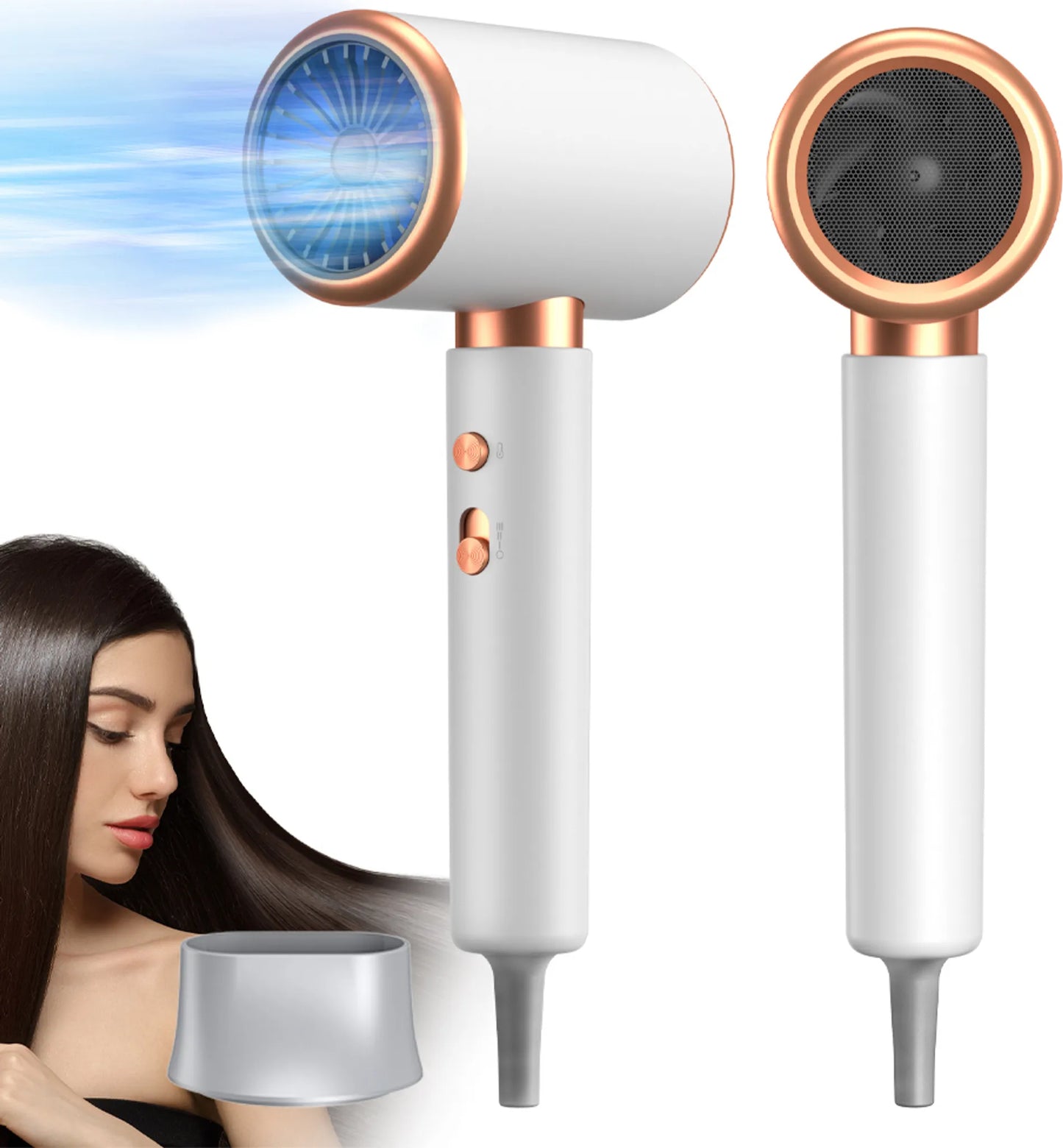 High-Performance 2400W Hair Dryer | Ion Technology, Hot & Cold Air Function for Fast, Frizz-Free Styling at Home