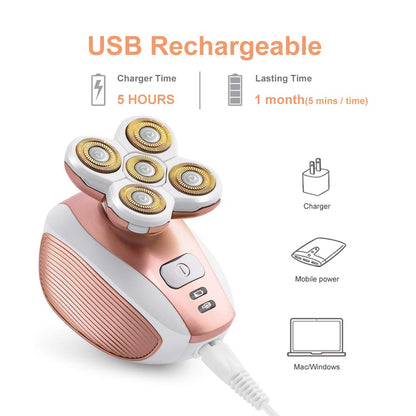 4D UltraGlide Razor | Hypoallergenic, Waterproof & Ergonomic for Quick, Gentle Shaving on All Skin Types